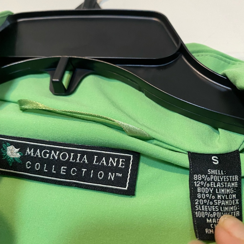 Masters Golf Magnolia Lane Collection Green Jacket Full Zip Lined Size S - Picture 3 of 10